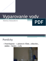 Vyparovanie Vody