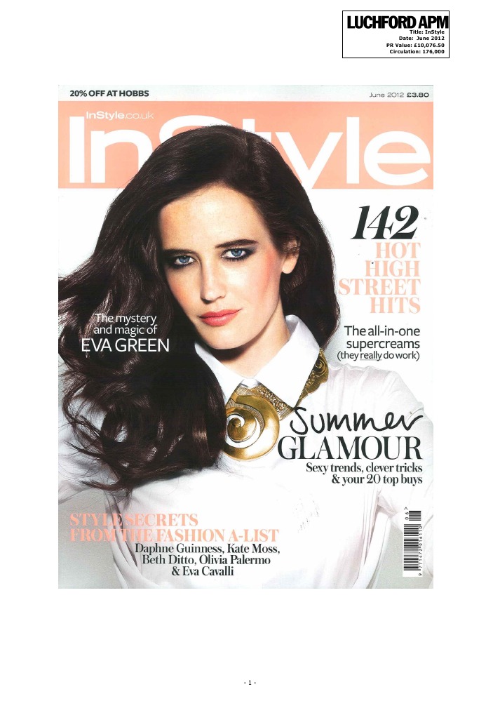 InStyle Magazine June 2012 Overview | PDF | Business | Finance & Money ...