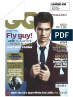 Title: GQ Magazine Date: July 2012 Circulation: 125,825 PR Value: 4,325