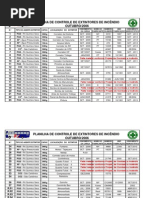 Ficha de Controle de Extintores