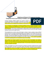 LTL freight weight verification on typical loading dock