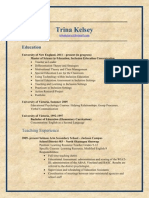 resume updated 2012