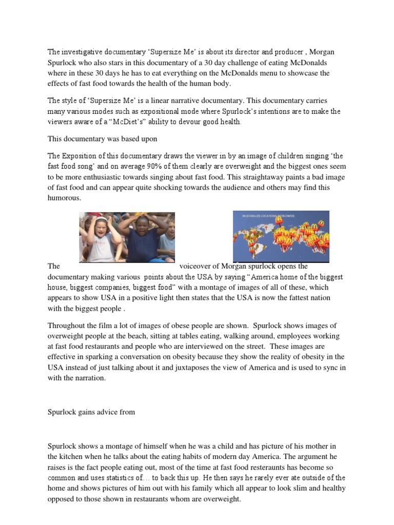 supersize me essay