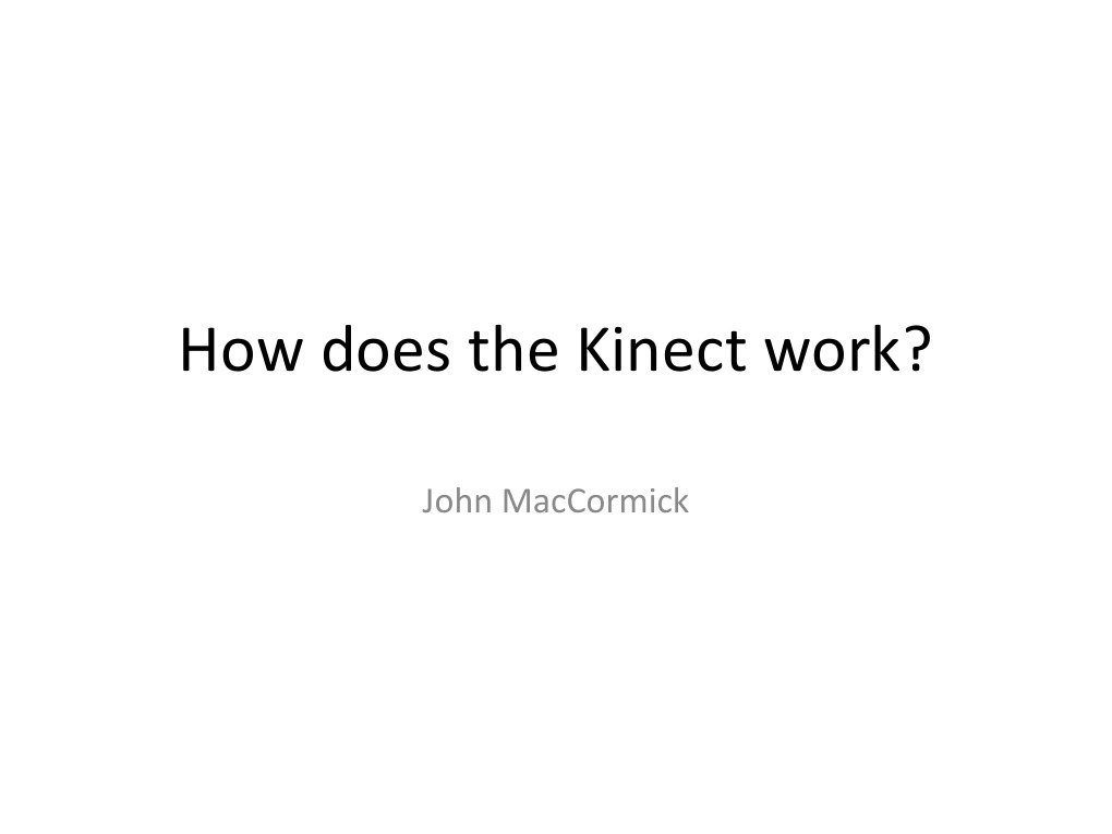 Kinect's Structured Light Technology | PDF | Computer Vision | Computer ...