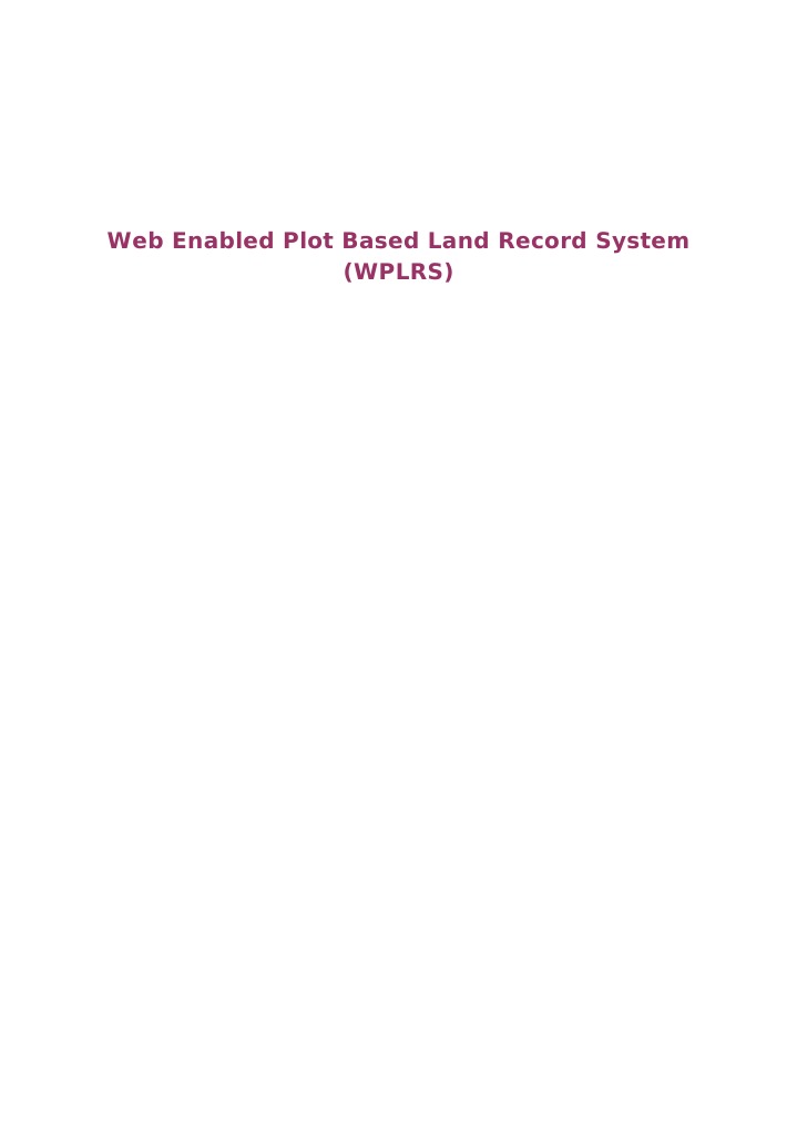 Web-Based Land Record System Guide | PDF | Use Case | Databases