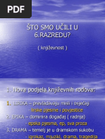 ©to Smo Učili U 6.razredu-Knjiľevnost