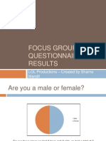 Focus Group Questionnaire Results