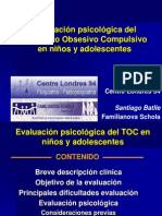 Evaluacion Psicologica Del Trastorno Obsesivo Compulsivo en Ninos y Adolescentes