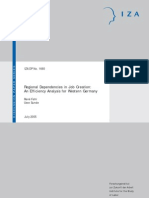 Regional Dependencies in Job Creation: An Efficiency Analysis For Western Germany