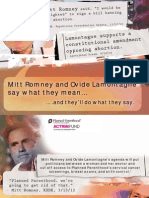 Mitt Romney and Ovide Lamontagne Say What They Mean