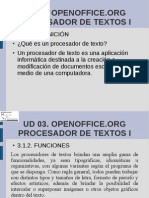 Interfaz de OpenOffice - Org Writer y Mecanografía