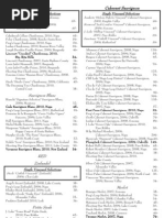Bistro Aix Wine List Jacksonville