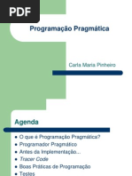 [METODOLOGIAS ÁGEIS - BOAS PRÁTICAS] Programação Pragmática - Carla Maria Pinheiro