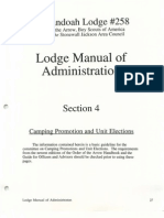 Administration Manual Shenandoah Lodge #258, Order of The Arrow: Section 4 - Camping Promotion and Unit Elections