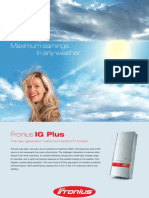 Fronius IG Plus Spec Sheet