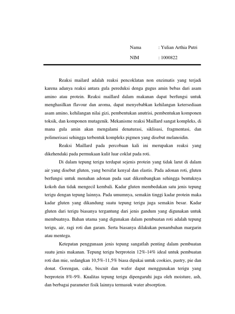 Optimasi Tepung dan Ragi untuk Roti | PDF