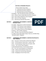 Section 1: Construction & Upgrading Projects