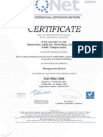 DMC ISO Certificate 9001-2008