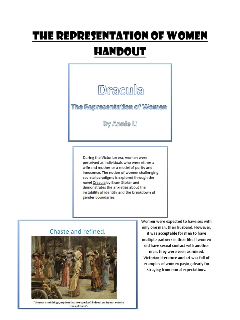 The Representation of Women Handout | PDF