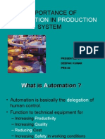 Importance of IN System: Automation Production