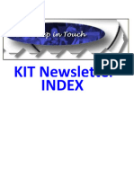 KIT Newsletter - Index