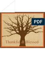 Thankful and Blessed Sign 8x10 MAIN