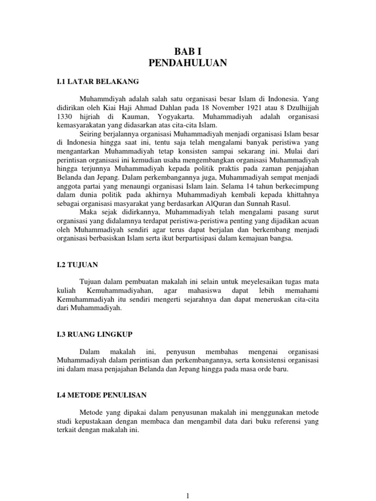 Muhammadiyah Dalam Lintasan Sejarah