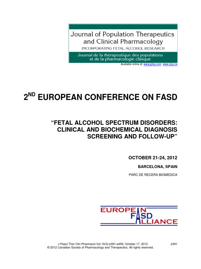 Conferencia Europea Saf 2012 | PDF | Alcoholism | Pregnancy
