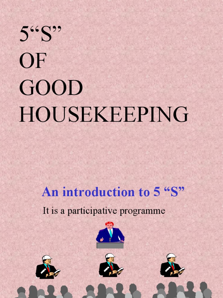 5S of Good Housekeeping Housekeeping Business