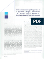 Anti-Inflammatory Properties of Curcumin, A Major Constituent of Curcuma Longa - A Review of Preclinical and Clinical Research