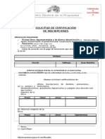 Formulario Electronico Solicitudde Certificaciones