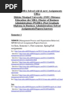 SMU MBA Solved (Old &amp New) Assignments URLs