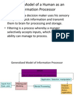 General Model of A Human As An Information Processor