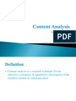 Content Analysis