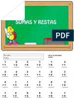 Sumas y Restas