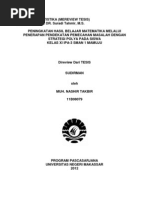 REVIEW TESIS Tentang Metode Pembelajaran