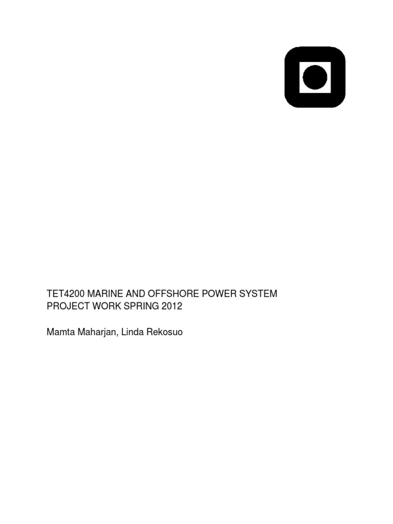 Offshore Power System Analysis Report | PDF | Electric Power System ...