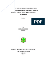 Analisis Pengaruh Beban Gempa Statik Ekivalen Dan Angin Pada Struktur Gedung Dengan Variasi Rasio Kelangsingan