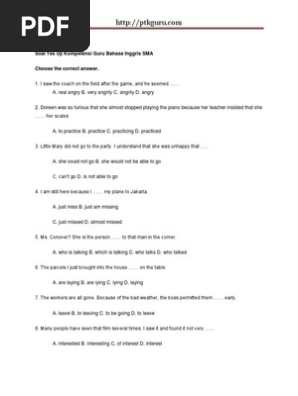 Contoh Soal Matching Test Bahasa Inggris - Berbagi Contoh Soal