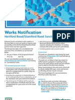 Works Notification: Hertford Road/Stamford Road Junction Works