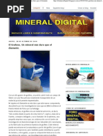 Mat_ Grafeno, Un mineral más duro que el diamante.