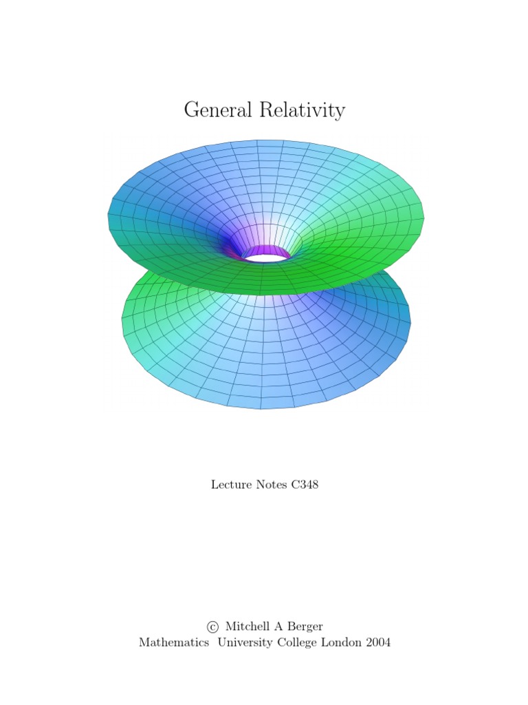 C348 Mathematics For General Relativity Chapters 1 and 2 (UCL) | PDF ...