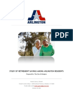 Study of Retirement Savings Among Arlington Residents