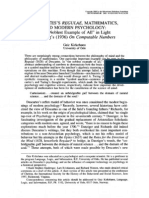 Descartes Regulae Mathematics, and Modern Psychology - 'The Noblest Example of All' in Light Turing's (1936) On Computable Numbers