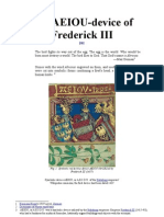 The A.E.I.O.U-device of Frederick III