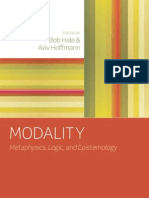 Bob Hale, Aviv Hoffmann-Modality Metaphysics, Logic, and Epistemology (2010)
