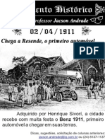 Chegada do automóvel a Resende