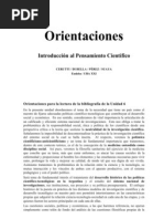 AAVV - Orientaciones. Introducción al Pensamiento Científico