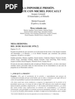 Foucault, Michel  - La imposible prisión - Mesa edonda