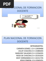 Plan Nacional de Formacion